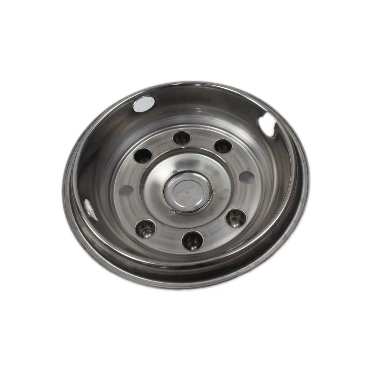 19.5'' T304 Stainless Steel Mirror Polished Wheel Simulator kit for 1999-2010 Chevy GMC C4500/C5500/C6500, 1999-2003 Ford F650