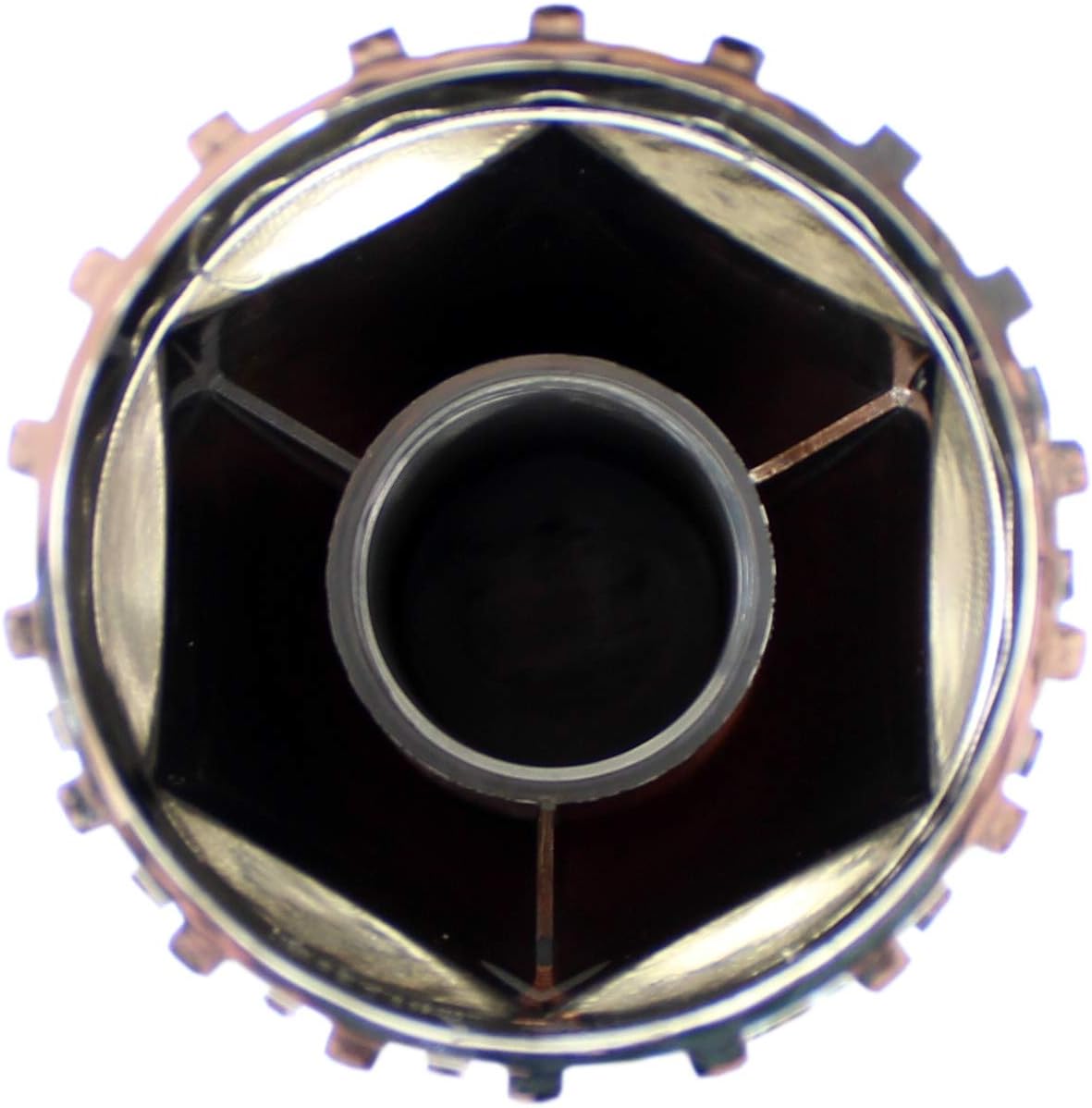Chrome ABS Complete Axle Cover Set with Standard Hub Caps and 33mm Screw-On Lug Nut Covers for Semi Trucks (4 Rear)
