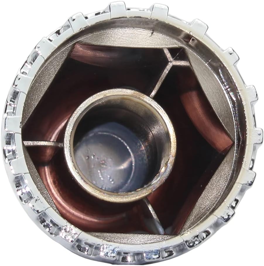 ABS Chrome Plastic 33mm Thread-on Standard Lug Nut Covers for Semi Trucks (Pack of 60)