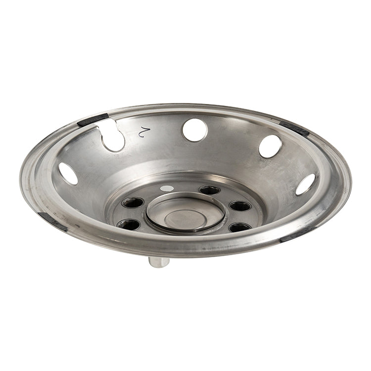 16" Stainless Steel Wheel Simulator Set 8 Lugs 8 Vent Holes For 1992-2007 Ford E350/E450 Van