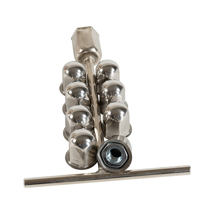 19.5" Stainless Steel Set 10 Lugs 5 Vent holes for 2005-2021 Ford F450/F550