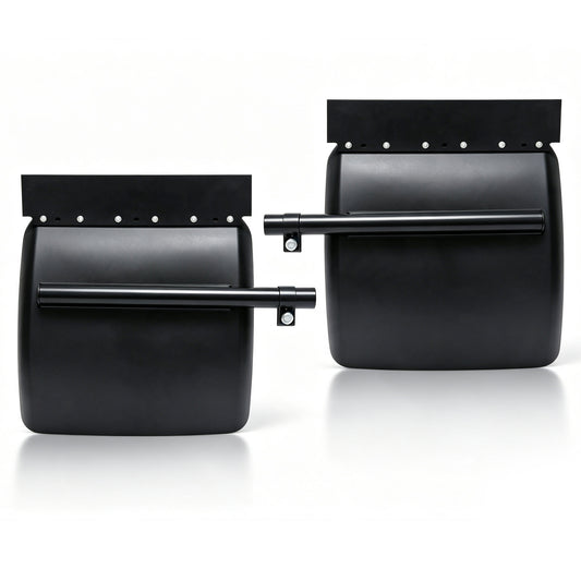 Semi‑Truck Poly Quarter Fender Mud Flap Pair | Heavy‑Duty HDPE Wheel Splash Guard for Semi Trucks