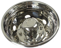 19.5" Polished Stainless Steel Dually Wheel Simulators,5 Hand Hole Hubcaps for 2003-2004 Ford F450/F550