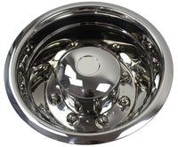 19.5 Inch 8 Lugs Stainless Steel Wheel Simulators 22mm Studs for 19-21 Chevy GMC C4500 C5500 C6500 04-21 Ford F650 04-21 Hino 258 90-21 International 4300 4600 4700 Wheel #28680#50180