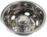 17 Inch 8 Lugs 5 Hand Holes Stainless Steel Wheel Simulators for 2011-2021 Chevy GMC 3500 Dually Wheel Truck