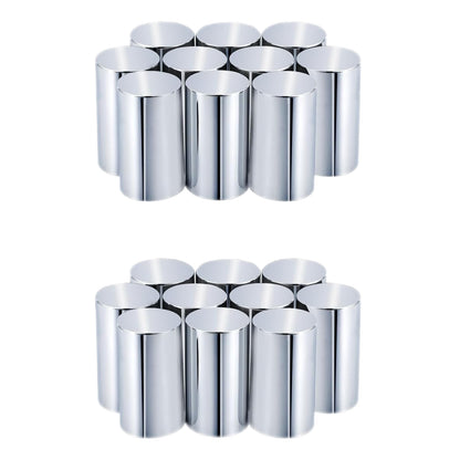 33mm 3.5"Screw-on ABS Nut Covers Lug Nut Covers for Semi Trucks - 20Pcs