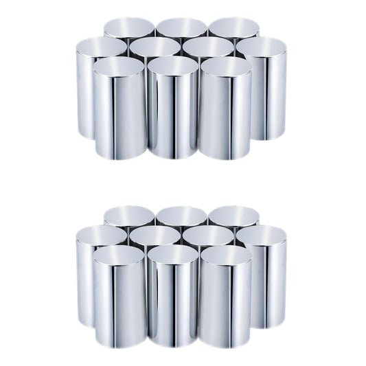 33mm 3.5"Screw-on ABS Nut Covers Lug Nut Covers for Semi Trucks - 20Pcs