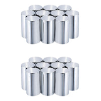 33mm 3.5"Screw-on ABS Nut Covers Lug Nut Covers for Semi Trucks - 20Pcs