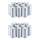 33mm 3.5"Screw-on ABS Nut Covers Lug Nut Covers for Semi Trucks - 20Pcs