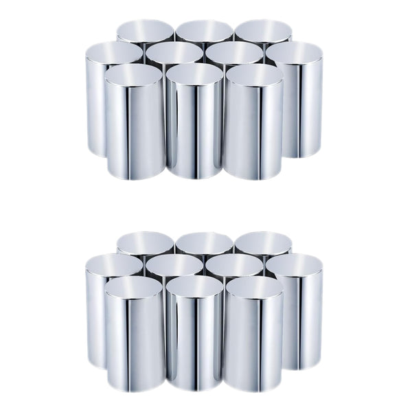 33mm 3.5"Screw-on ABS Nut Covers Lug Nut Covers for Semi Trucks - 20Pcs