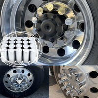 33mm 3.5"Screw-on ABS Nut Covers Lug Nut Covers for Semi Trucks - 40Pcs
