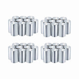 33mm by 3-1/2" Lug Nut Covers Thread On Flat Top Cylinder ABS Chrome Nut Cover for Semi Trucks Trailers(60pcs)
