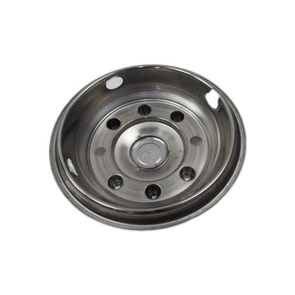 19.5'' T304 Stainless Steel Mirror Polished Wheel Simulator kit for 1999-2010 Chevy GMC C4500/C5500/C6500, 1999-2003 Ford F650