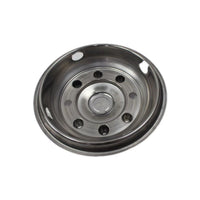 19.5'' T304 Stainless Steel Mirror Polished Wheel Simulator kit for 1999-2010 Chevy GMC C4500/C5500/C6500, 1999-2003 Ford F650