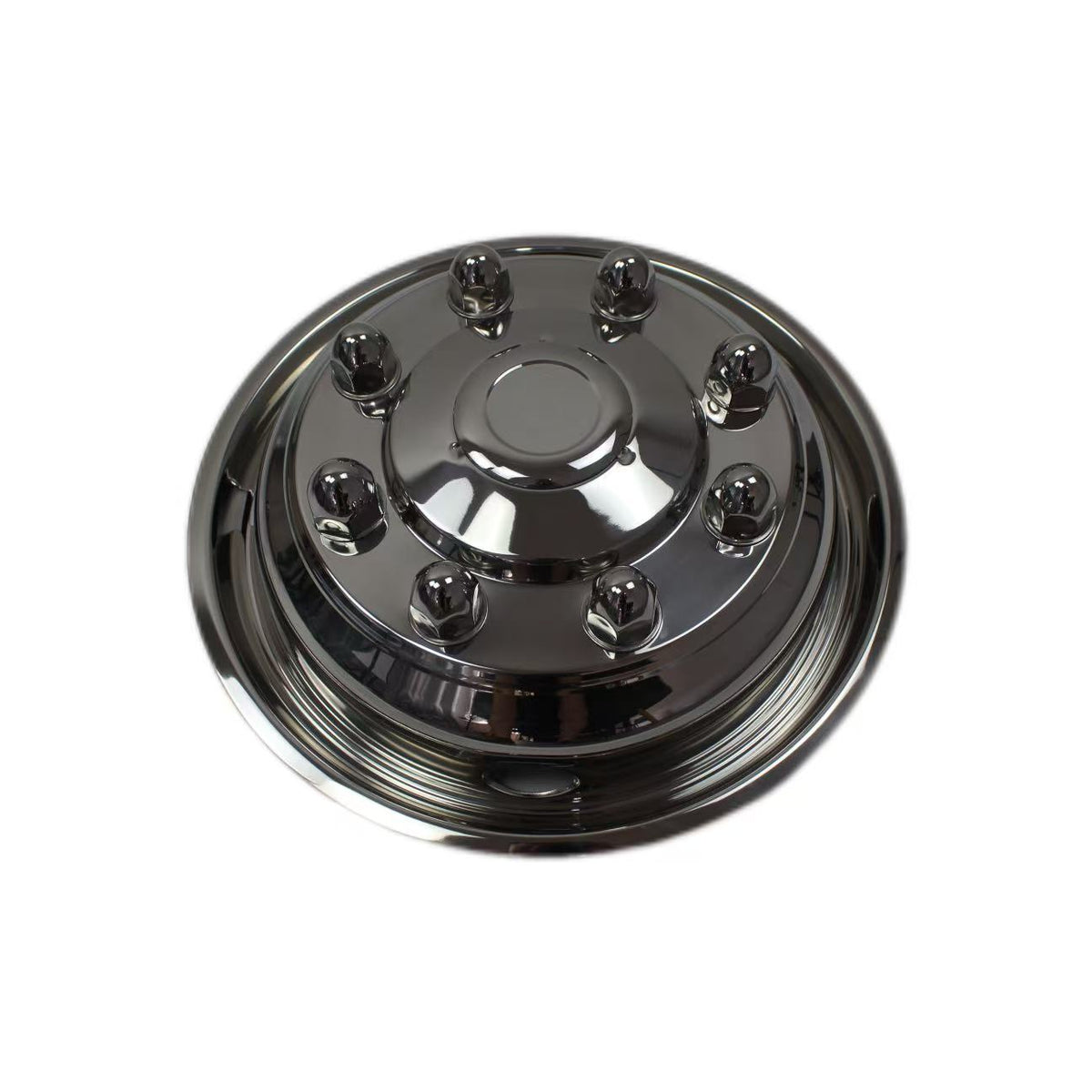 19.5'' T304 Stainless Steel Mirror Polished Wheel Simulator kit for 1999-2010 Chevy GMC C4500/C5500/C6500, 1999-2003 Ford F650