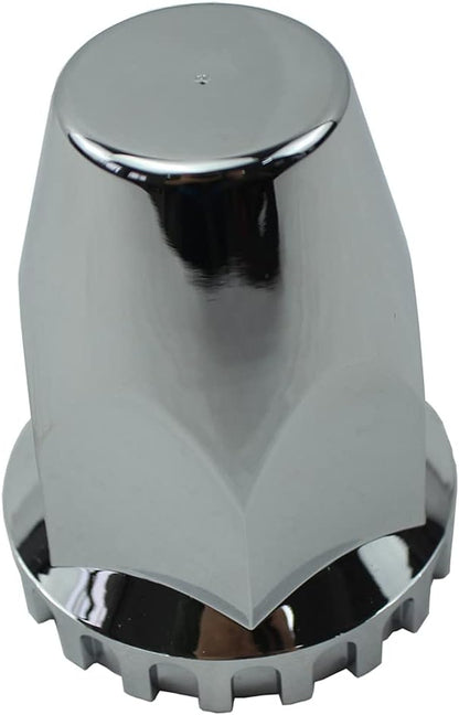 ABS Chrome Plastic 33mm Thread-on Standard Lug Nut Covers for Semi Trucks (Pack of 40)