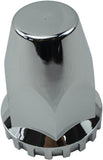 ABS Chrome Plastic 33mm Thread-on Standard Lug Nut Covers for Semi Trucks (Pack of 40)