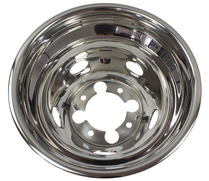 17 Inch 8 Lugs 5 Hand Holes Stainless Steel Wheel Simulators for 2003-2021 Dodge 3500 Dually Wheel Truck
