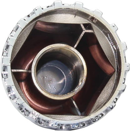 ABS Chrome Plastic 33mm Thread-on Standard Lug Nut Covers for Semi Trucks (Pack of 20)