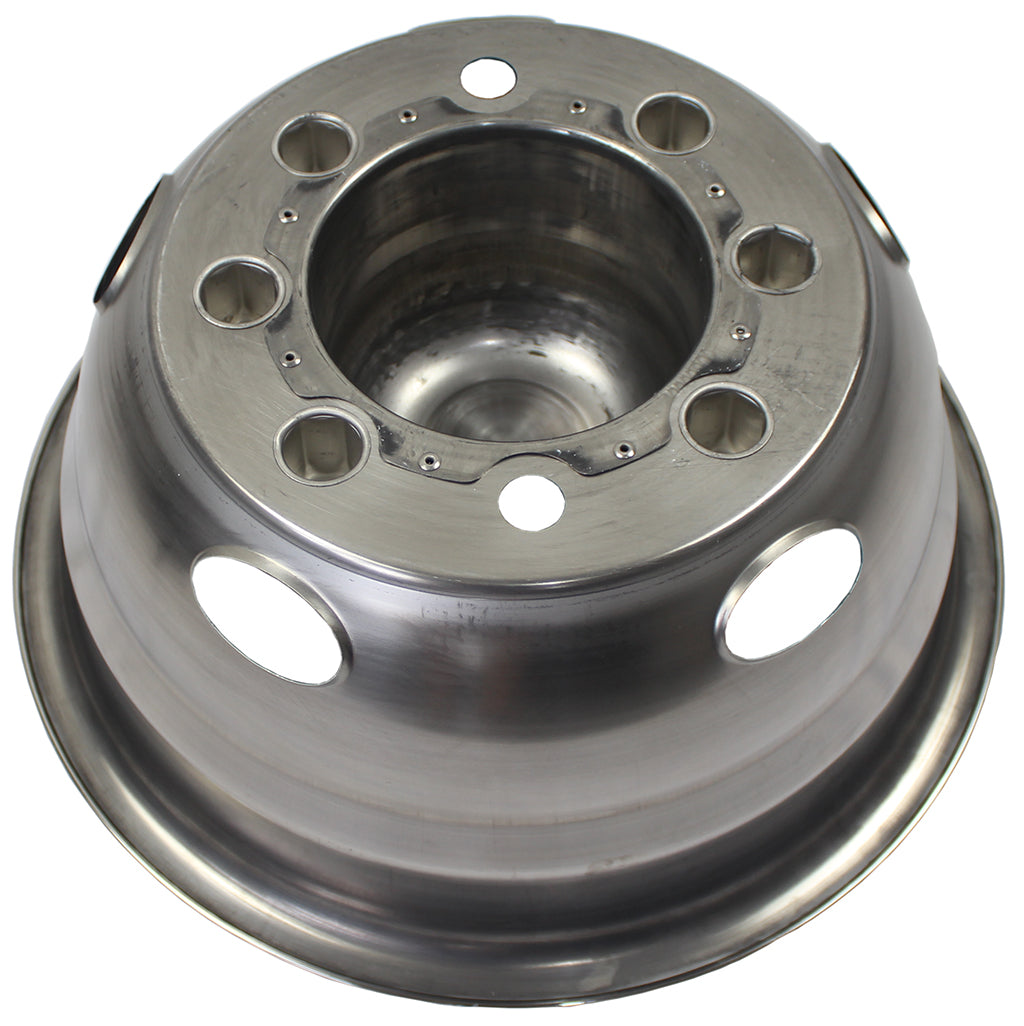 17 Inch 8 Lugs 5 Hand Holes Stainless Steel Wheel Simulators for 2011-2021 Chevy GMC 3500 Dually Wheel Truck