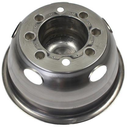 17 Inch 8 Lugs 5 Hand Holes Stainless Steel Wheel Simulators for 2011-2021 Chevy GMC 3500 Dually Wheel Truck