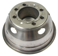 19.5" Polished Stainless Steel Dually Wheel Simulators,5 Hand Hole Hubcaps for 2003-2004 Ford F450/F550