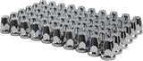 ABS Chrome Plastic 33mm Thread-on Standard Lug Nut Covers for Semi Trucks (Pack of 60)