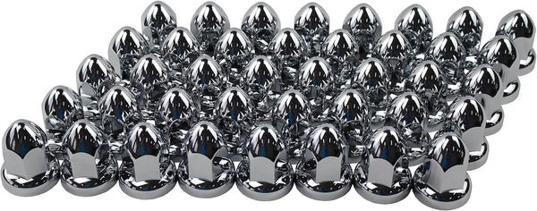 33mm by 2 3/8" Thread On Push-on Lug Nut Covers for Semi Trucks(40 pcs)