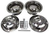19.5 Inch 8 Lugs Stainless Steel Wheel Simulators 22mm Studs for 19-21 Chevy GMC C4500 C5500 C6500 04-21 Ford F650 04-21 Hino 258 90-21 International 4300 4600 4700 Wheel #28680#50180