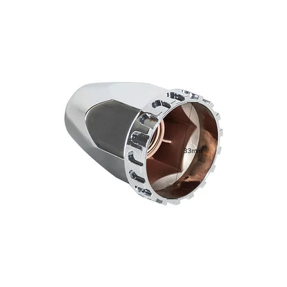 Standard Chrome ABS Front Axle Covers Kit Hubcaps with 20 Pieces 33mm Thread on Lug Nut Covers for Semi Trucks