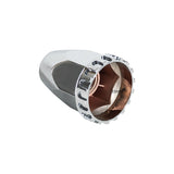 Standard Chrome ABS Rear Axle Covers Kit Hubcaps with 40 Pieces 33mm Thread on Lug Nut Covers for Semi Trucks