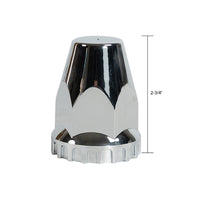 Standard Chrome ABS Rear Axle Covers Kit Hubcaps with 40 Pieces 33mm Thread on Lug Nut Covers for Semi Trucks