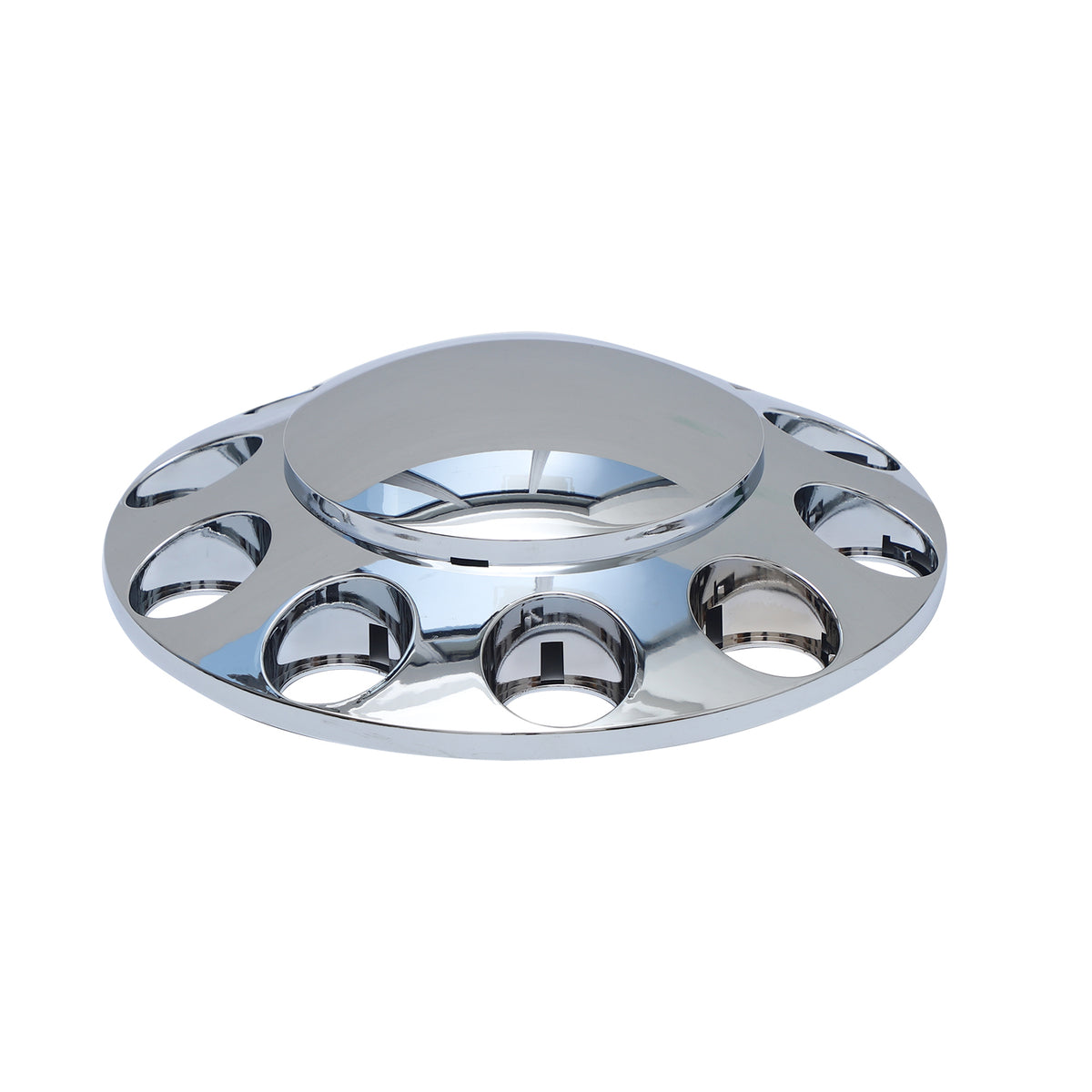 Standard Chrome ABS Front Axle Covers Kit Hubcaps with 20 Pieces 33mm Thread on Lug Nut Covers for Semi Trucks