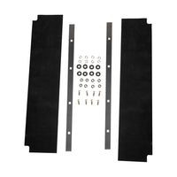 24" x 24" Stainless Steel Quarter Fender Triangle Tube Mount Fender For Semi Trucks