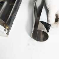 24" x 29" Stainless Steel Quarter Fender Triangle Tube Mount Fender For Semi Trucks