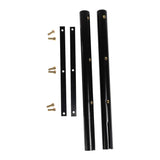 24" x 24" Poly Quarter Fender Round Tube Mount Fender For Semi Trucks