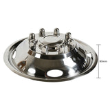 17" Stainless Steel Wheel Simulator Set 8 Lugs 4 Vent Holes for 2005-2021 Ford F350
