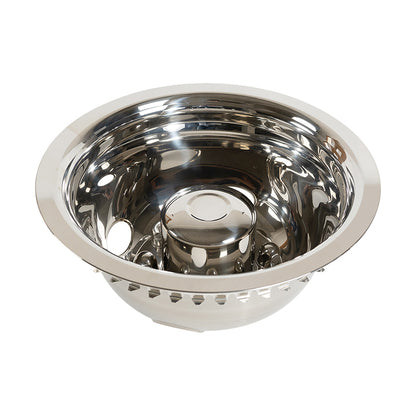 16" Stainless Steel Wheel Simulator Set 8 Lugs 4 Vent Holes For 1974-2000 Chevy GMC 3500; 1974-1998 Ford F350; 2008-2021 Ford E350/E450 Van; 1974-1999 Dodge Ram 3500