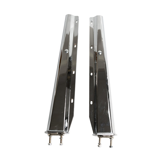 30"  Stainless Steel Chrome Mud Flap Hanger Straight With 2-1/2" Bolt  Space  For Semi Trucks
