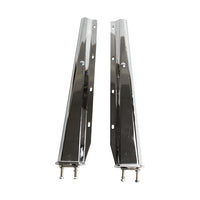 30"  Stainless Steel Chrome Mud Flap Hanger Straight With 2-1/2" Bolt  Space  For Semi Trucks