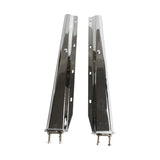30"  Stainless Steel Chrome Mud Flap Hanger Straight With 2-1/2" Bolt  Space  For Semi Trucks