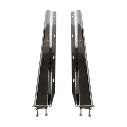 30"  Stainless Steel Chrome Mud Flap Hanger Straight With 2-1/2" Bolt  Space  For Semi Trucks