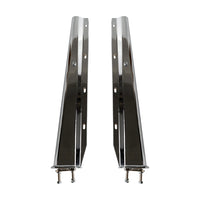 30"  Stainless Steel Chrome Mud Flap Hanger Straight With 2-1/2" Bolt  Space  For Semi Trucks