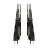 30"  Stainless Steel Chrome Mud Flap Hanger Straight With 2-1/2" Bolt  Space  For Semi Trucks