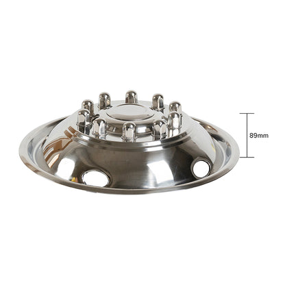 19.5" Stainless Steel Set 10 Lugs 5 Vent holes for 2005-2021 Ford F450/F550