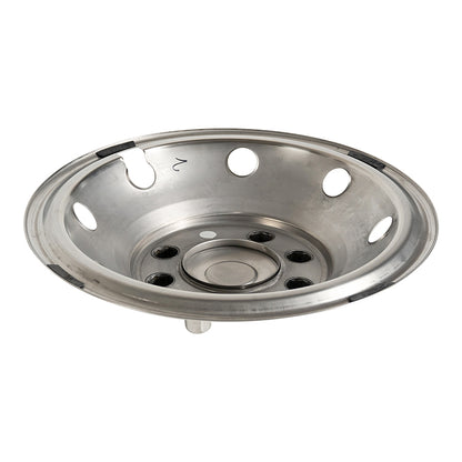 16" Stainless Steel Wheel Simulator Set 8 Lugs 8 Vent Holes For 1992-2007 Ford E350/E450 Van