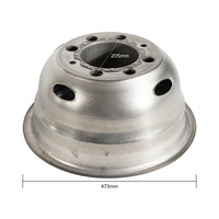 17" Stainless Steel Wheel Simulator Set 8 Lugs 4 Vent Holes for 2005-2021 Ford F350