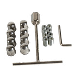 16" Stainless Steel Wheel Simulator Set 8 Lugs 8 Vent Holes For 1992-2007 Ford E350/E450 Van