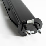 30" Black Powder Mud Flap Hanger Straight With 2-1/2" Bolt Circle For Semi Trucks