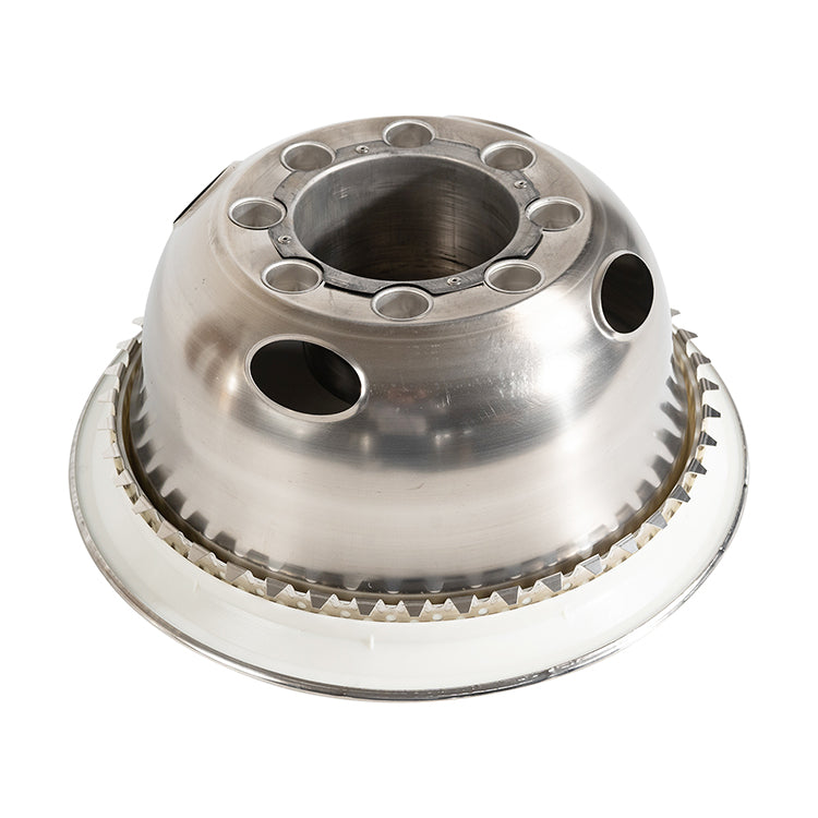 16" Stainless Steel Wheel Simulator Set 8 Lugs 4 Vent Holes For 1974-2000 Chevy GMC 3500; 1974-1998 Ford F350; 2008-2021 Ford E350/E450 Van; 1974-1999 Dodge Ram 3500